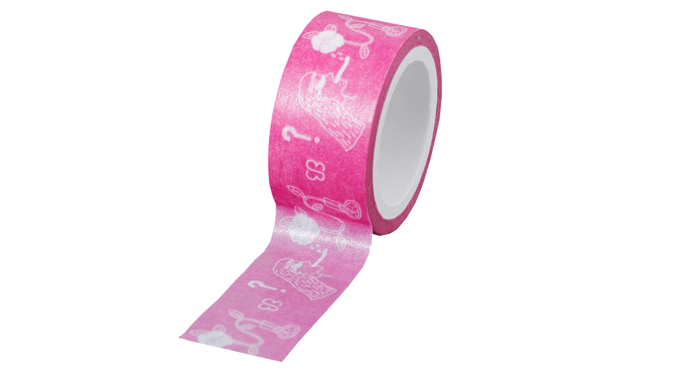 uka store gentei Masking Tape Pink